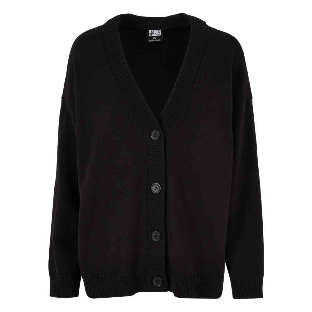 Urban Classics - Big Oversized Longue cardigan - Noir